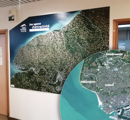 Carte image satellite - Seine Maritime Attractivité