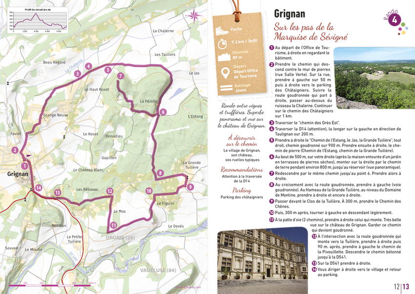 Fiche circuit - Grignan