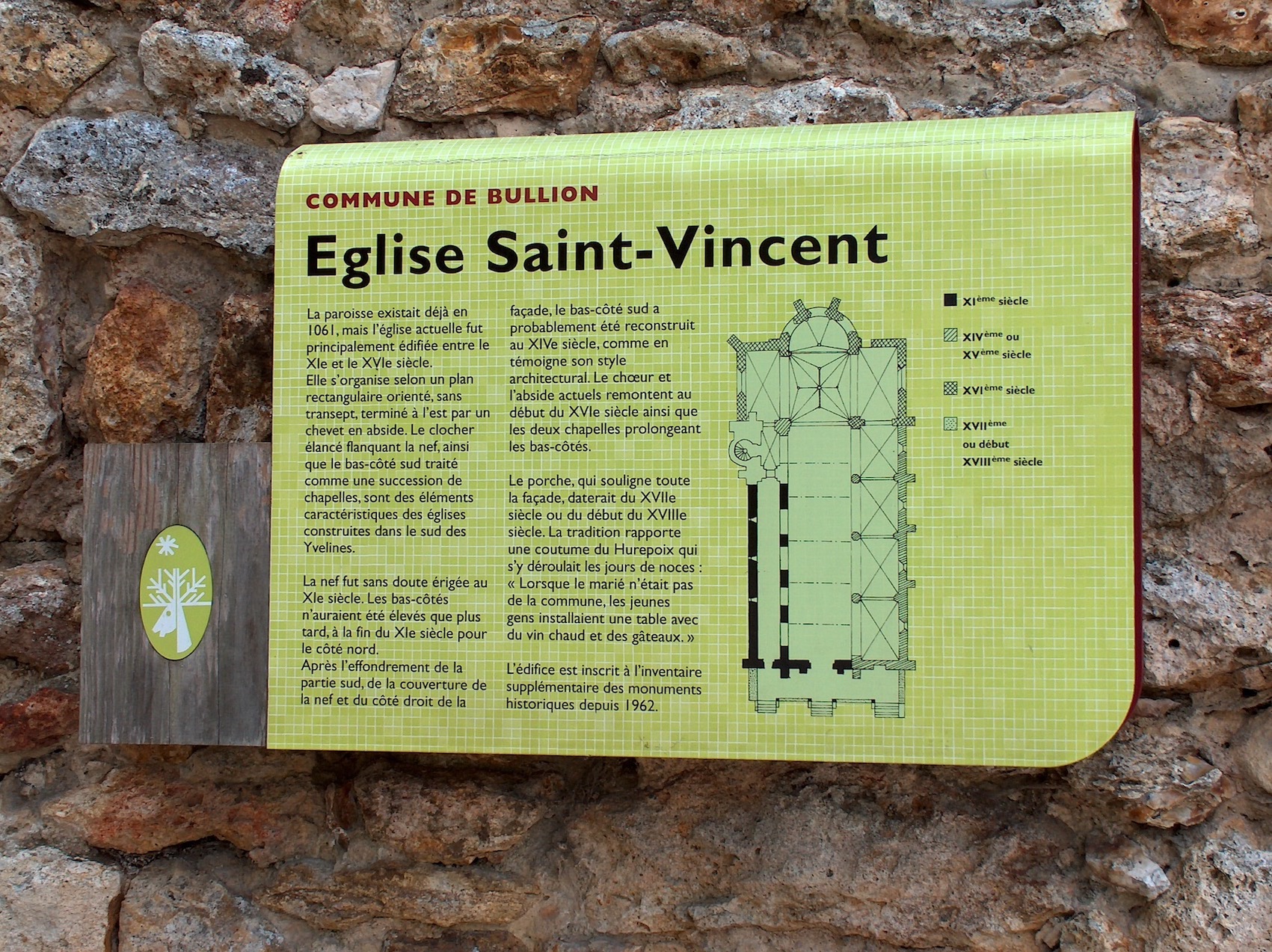 Panneau patrimoine - PNR Vallée de Chevreuse