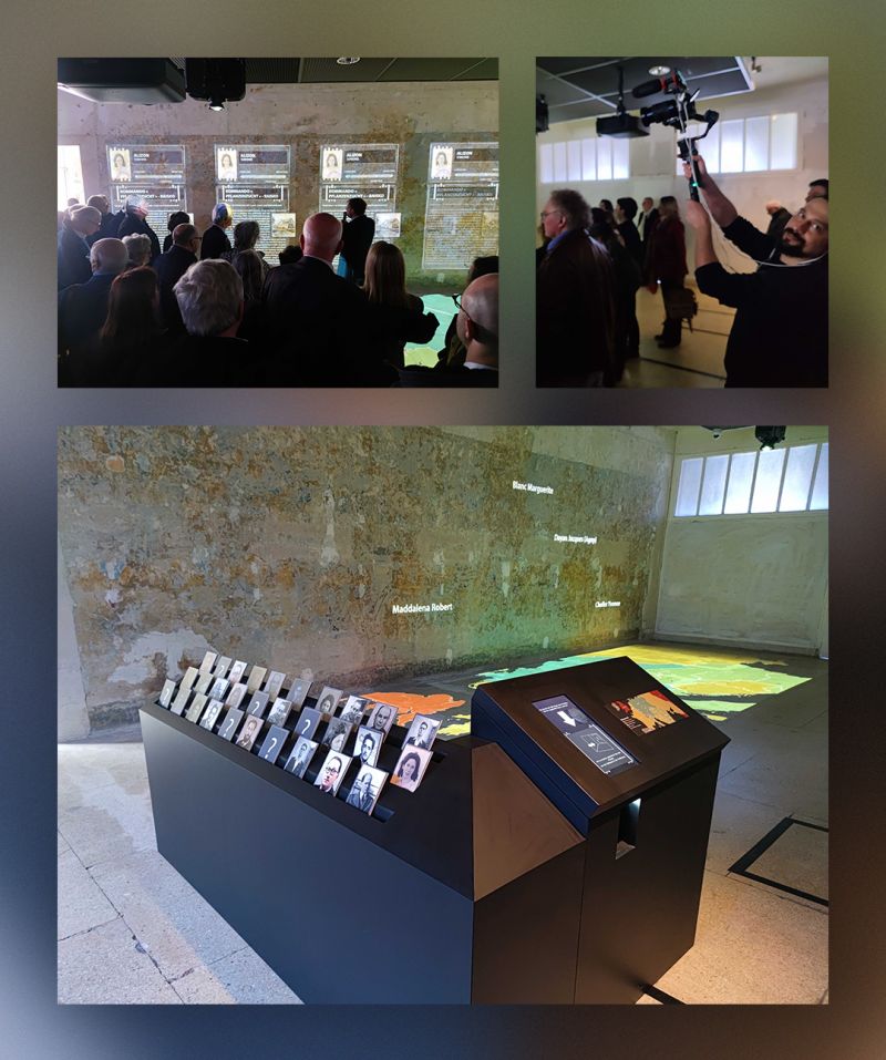 Carte projetée au sol - Mémorial de l_internement et de la déportation, Compiègne - EdiCarto - agence de cartographie spécialisée - Communication - Musée Exposition