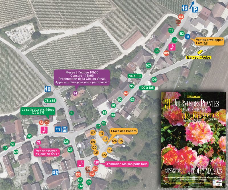 Journée des plantes - Mairie de Bergères - EdiCarto - agence de cartographie spécialisée - Communication - Evènementiel