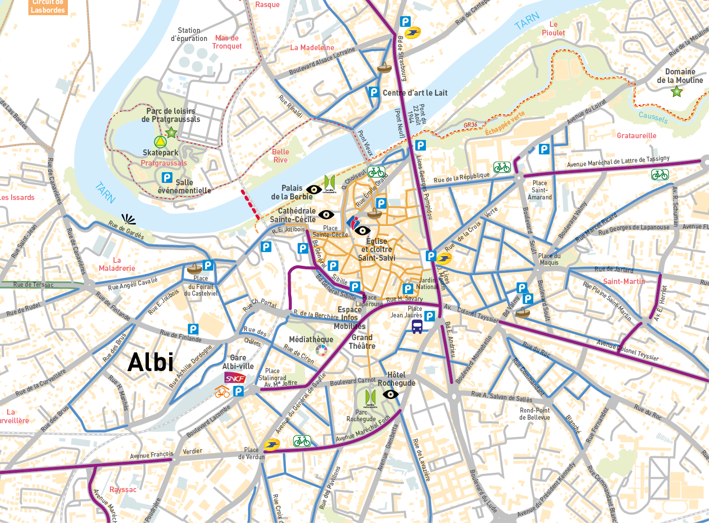 Plan vélo centre Albi - Communauté d'Agglomération d_Albi
