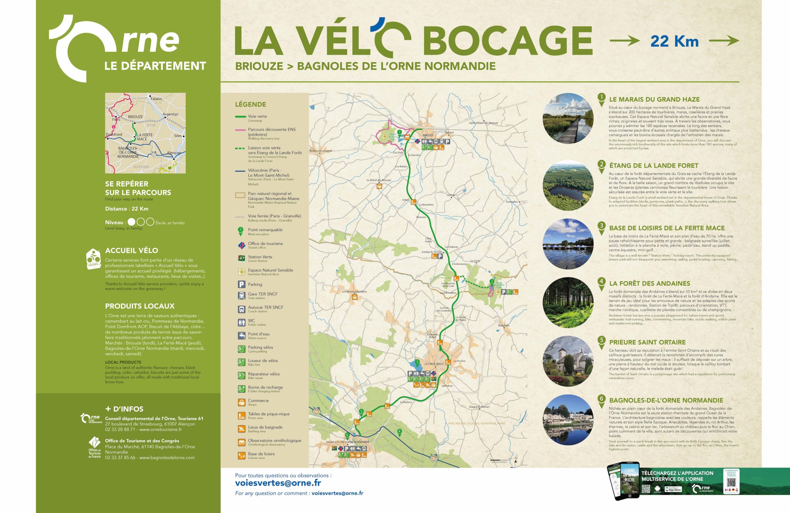 Vélobocage - Orne Tourisme - EdiCarto - agence de cartographie spécialisée - Toursime loisirs - Circuit cyclo - équestre