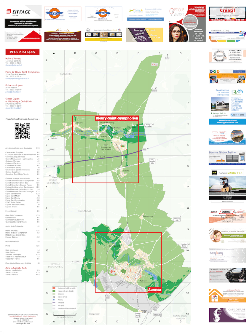 Carte dépliant - Editions Astorg - EdiCarto - agence de cartographie spécialisée - Deplacement Transport - Plan de ville