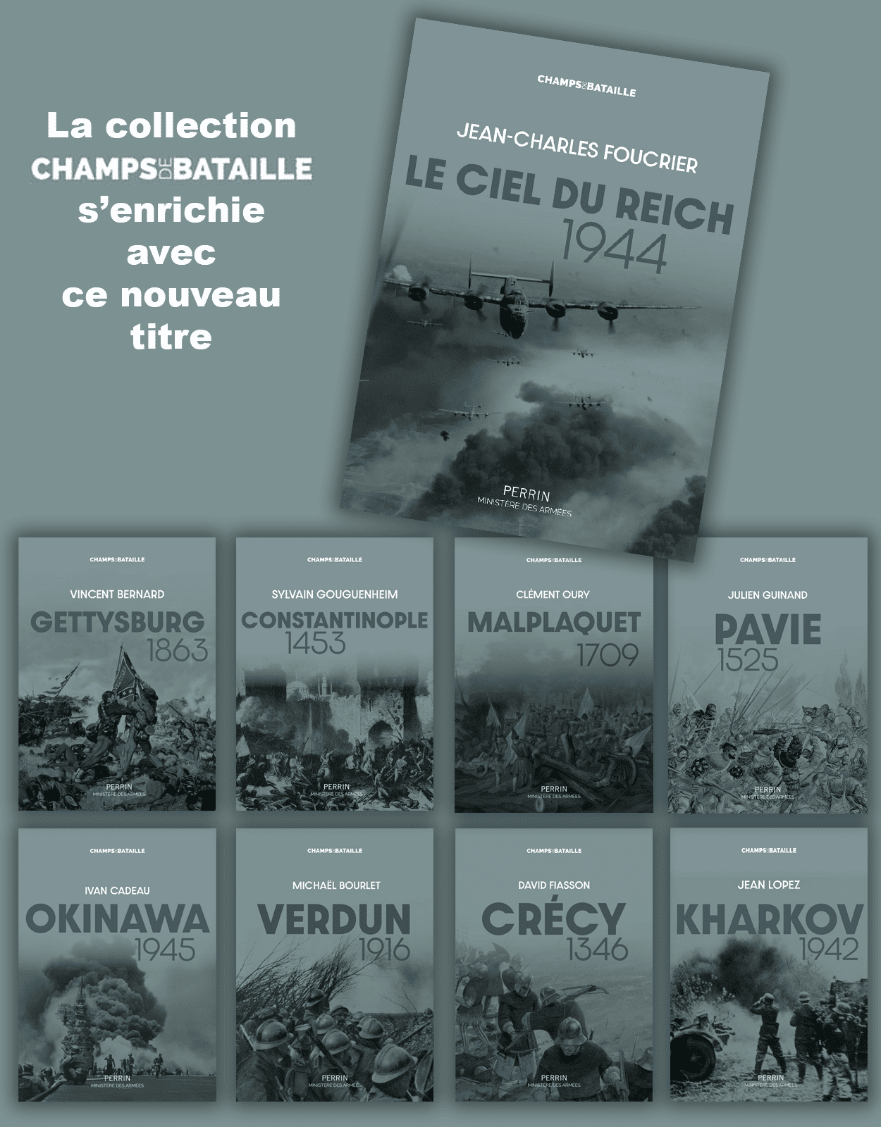 Collection Champ de bataille, ciel du Reich, Editions Perrin