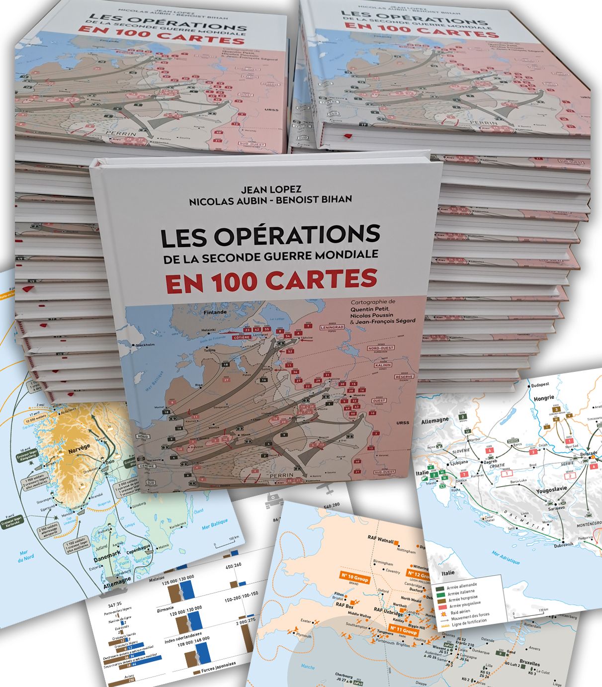 100 cartes d'opérations militaires, Editions Perrin - EdiCarto