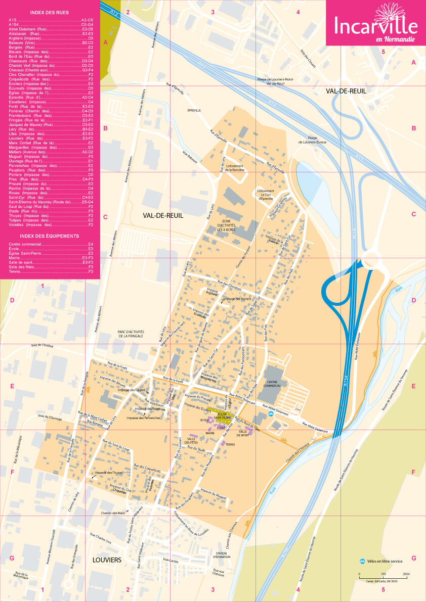Plan de la commune d'Incarville - EdiCarto
