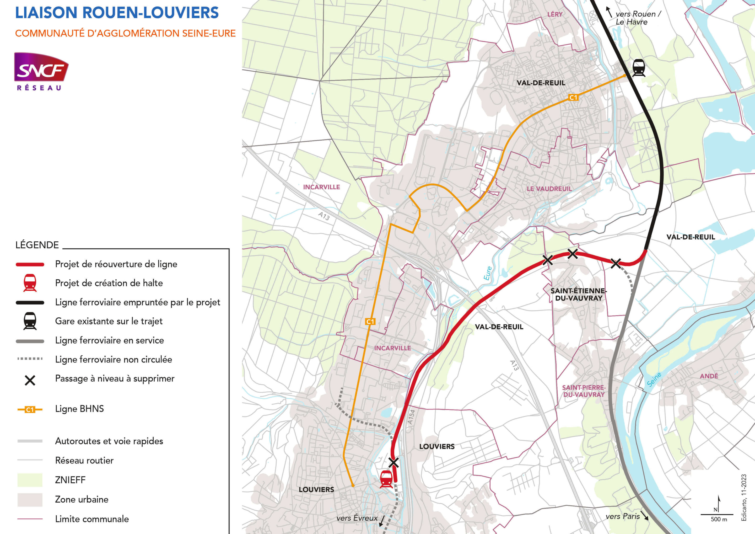 Projet d'ouverture de lignes, SNCF